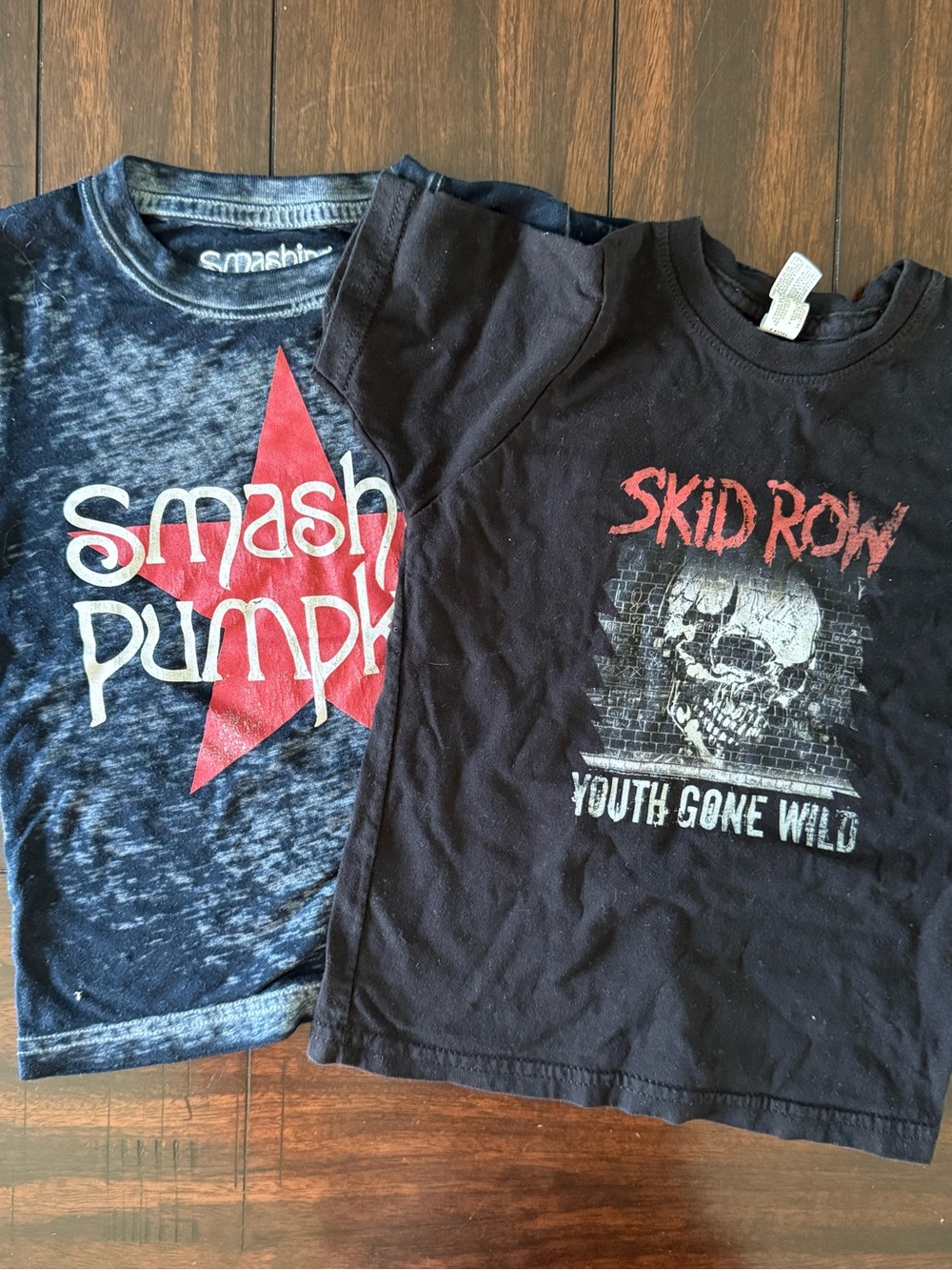 Smashing Pumpkin & Skid Row Kids Graphic Tees
